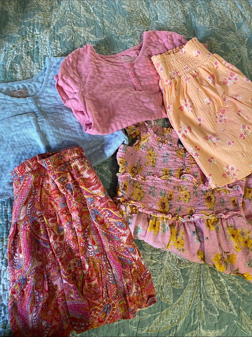 Cat & Jack Pink, Light Blue, Yellow & Multicolor Girls' Skirts and Bottoms